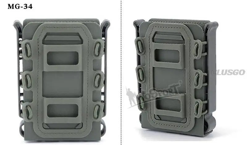 3Pcs Tactical Fast Mag TPR Flexible Molle Magazine Pouch Carrier for Ar15 M4 5.56/7.62 Mag Pouch Rifle Pistol Magazine Holder