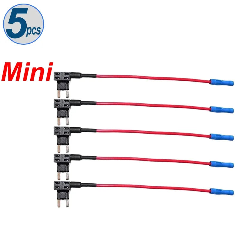 12V 24V Car Fuse Blades Holder Circuit Adapter Protector Splitter ATM APM Tap Micro Connector Truck Automobile Accessories