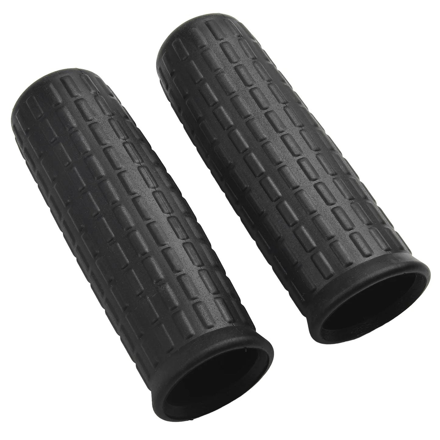 2pcs Wheelbarrow Handles Rubber Round Tubes Anti-skid Shock Absorption Universal Weatherproof Replacement Handle Cover