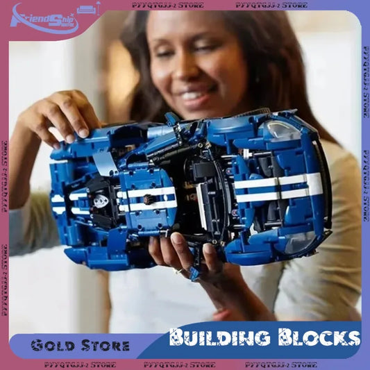Technical MOC 42154 GT Sports Car Building Blocks 1:12 Scale Racing Vehicle Assembly Model Bricks Toys for Kids Adults Gifts