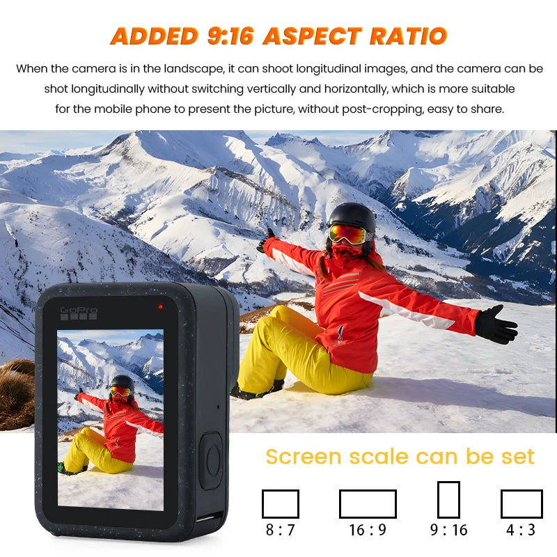 GoPro HERO 12 Black Action Camera HyperSmooth6.0 5.3K60fps Video 27MP Go Pro12 helmet Sport Camera