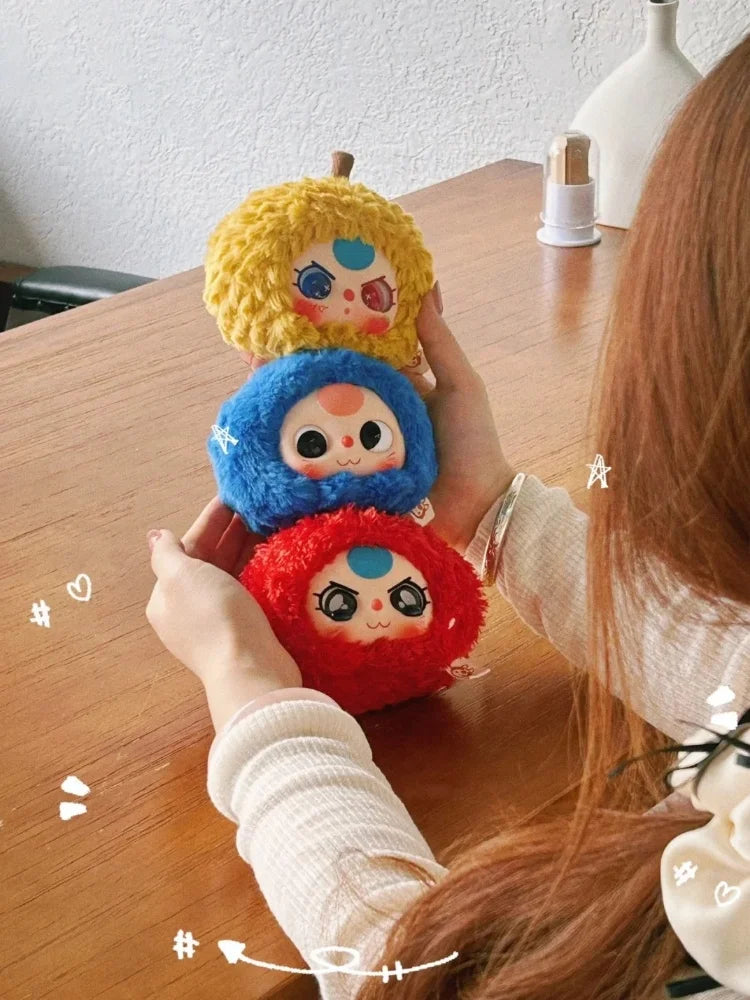 Baby Three Cute Fruit Plush Series Mystery Box Toy Doll Baby Three Guess Bag Stuffed Doll Blind Box Girls Cute Birthday Gifts