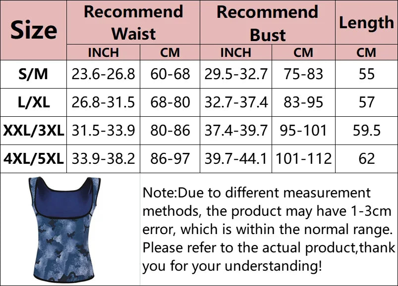 Women Camouflage Sauna Sweat Vest Body Shaper Slimming Fat Burner Tank Tops Weight Loss Workout Shapewear Gym Fitness Shirt