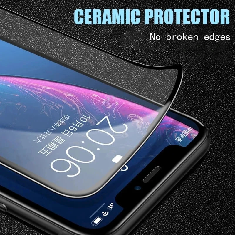 5PCS HD Soft Ceramic Film For IPhone 15 Pro Max 16ProMax Full Cover Protective Film For iPhone 13 11 Screen Protector Not Glass