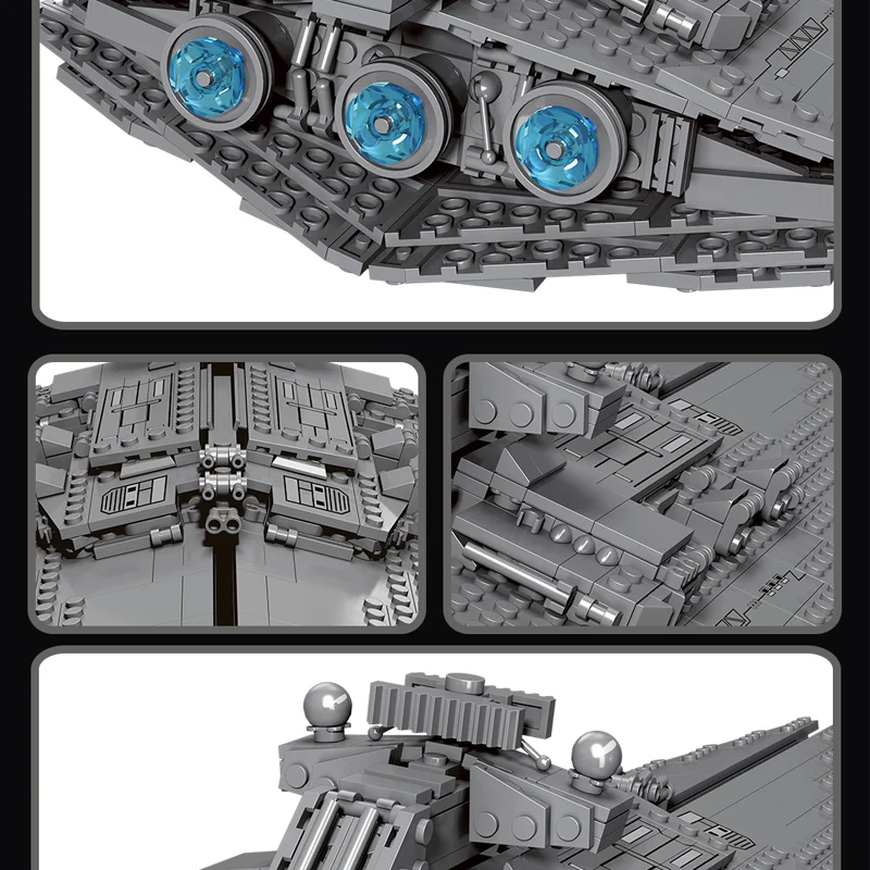 18K Star Destroyer Series K106 Victory Star Destroyer 891 Particle Puzzle Assembling Building Block Model Toy