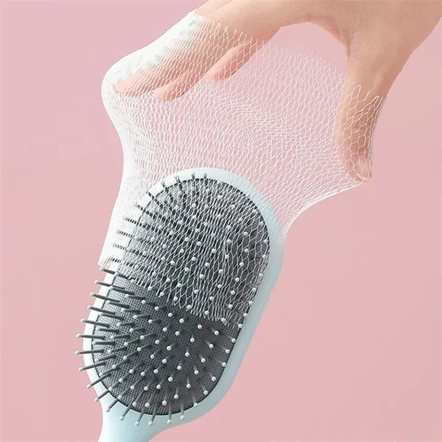 50Pcs Air Cushion Comb Cleaning Net Cover Hair Brush Comb Airbag Pet Combs Net Paper Brush Cleaning Pad Comb Protection Net
