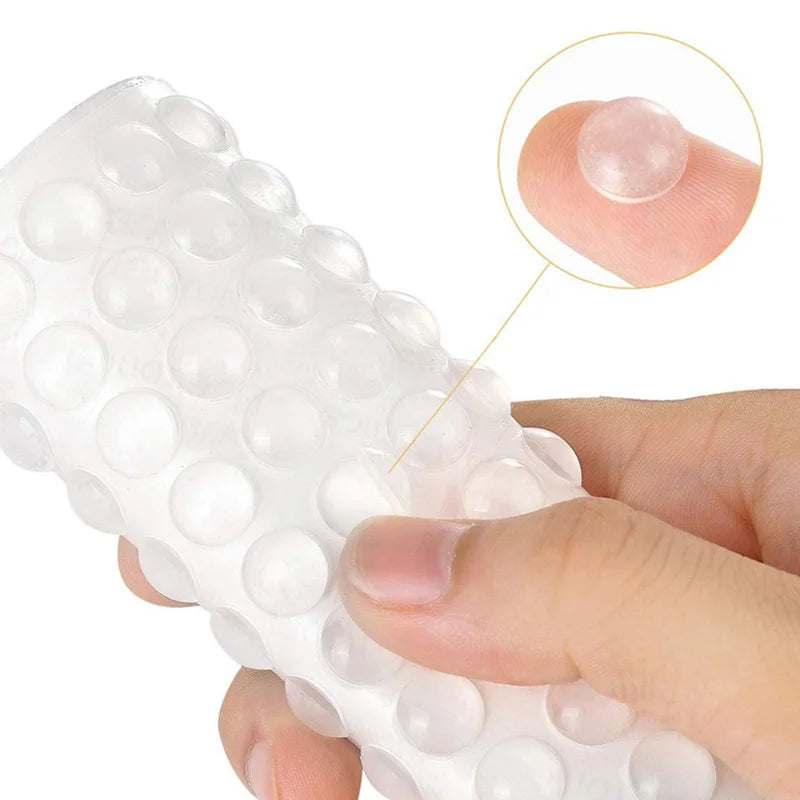 100Pcs Self Adhesive Door Stopper Rubber Damper Buffer Cabinet Bumpers Silicone Furniture Pads Cushion Protective Pads