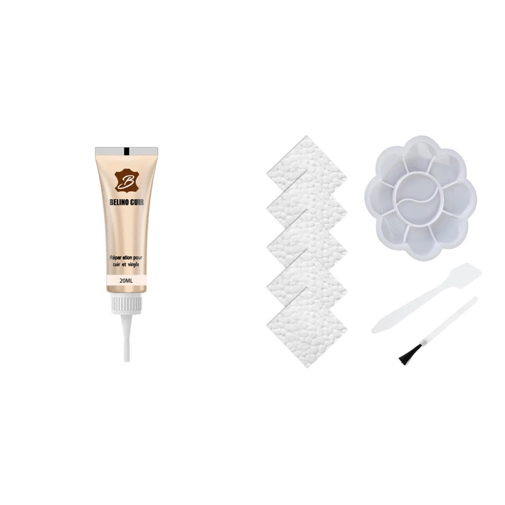 20ml Car Advanced Leather Repair Cream Repair Filler Sofa Auto Seat Leather Complementary Repair Refurbishing Car Polishing Kit