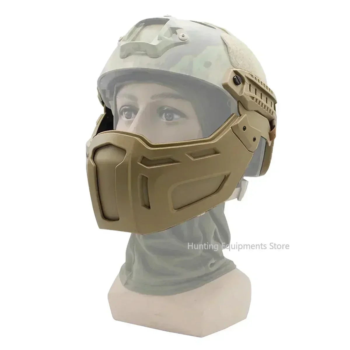 Tactical FAST Helmet Half Face Mask Adjustable Helmet Flip Goggles Hunting Airsoft CS Game Paintball Helmet Accessories Gear