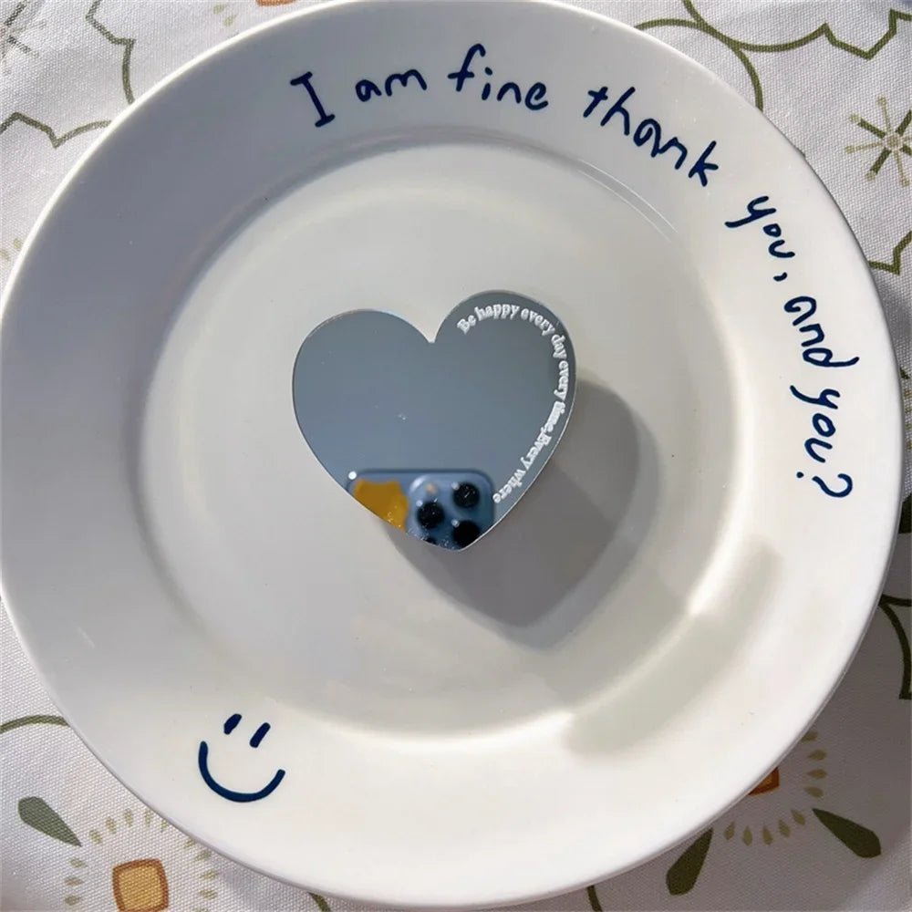 INS Korea 3D Diamond Mirror Griptok Bracket For iPhone 16 15 Lovely Macaron Universal Phone Holder Ring Support Stand Grip Tok