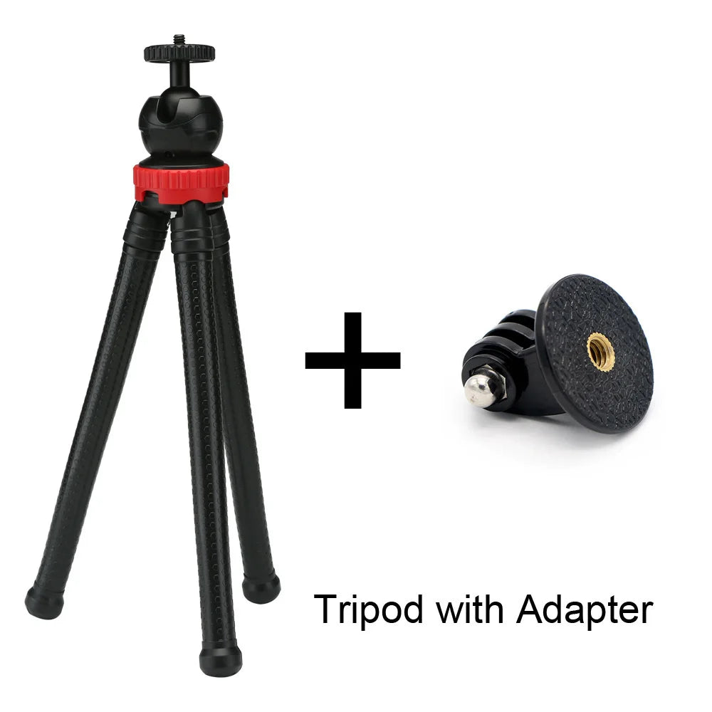 Portable Desktop Tripod Flexible Octopus Travel Mobile Phone Tripod Bracket Monopod Selfie Stick For iPhone DSLR Camera Gopro 12