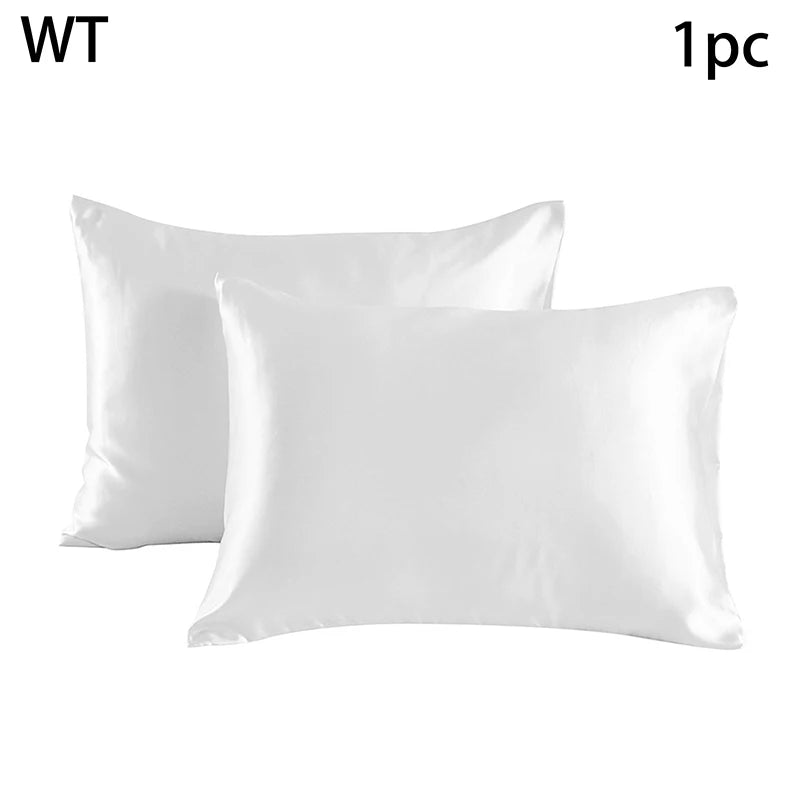 Simulated Silk Pillowcases Silky Satin Hair Beauty Pillow Cases Comfortable Pillow Case Home Bedding Pillow Cases Cover