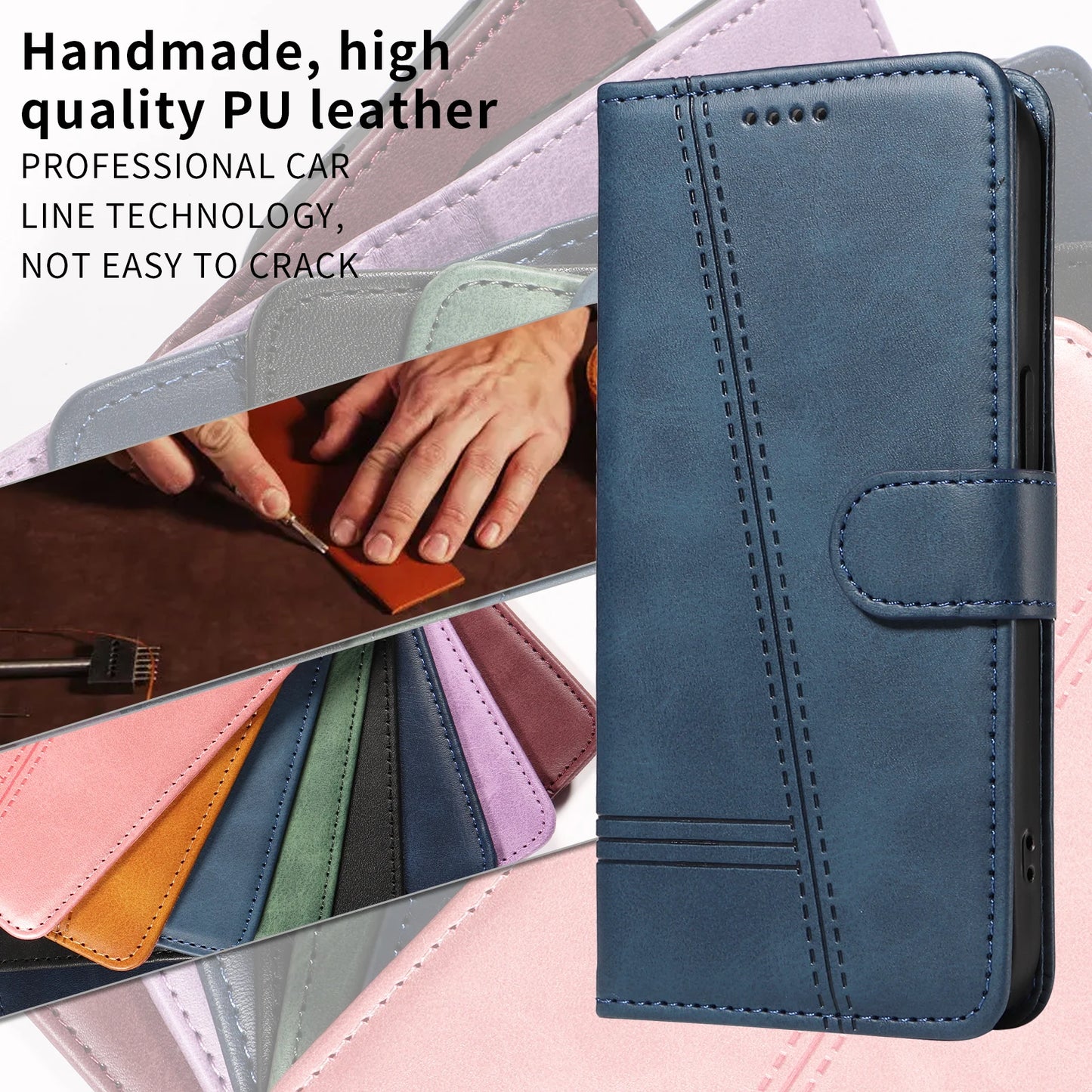 Wallet Magnetic Flip Leather Case For Huawei Mate 60 Pro Plus 20 10 Lite P70  P30 P20 P10 P9 P8 Nova Y90 Y70 3 12 SE 4G P Smart