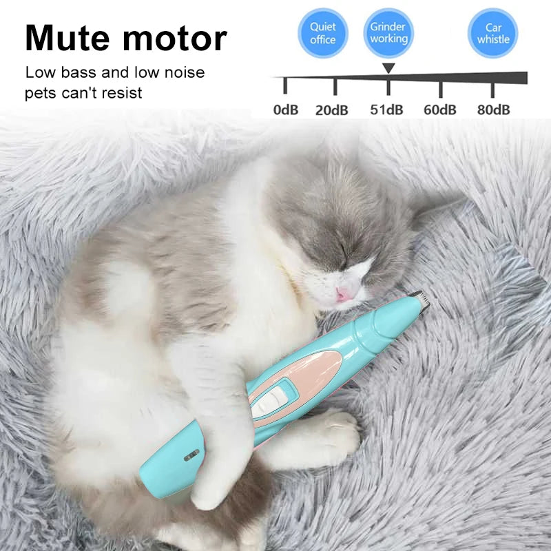 Electric Dog Clippers Professional Pet Foot Hair Trimmer Dog Grooming Hairdresser Dog Shear Butt Ear Eyes Hair Cutter Pedicure