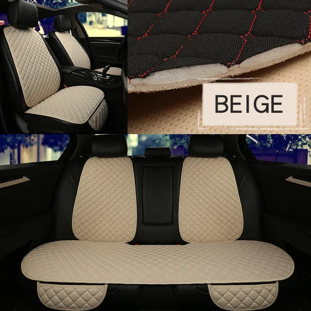 Universal Car Seat Cover Protector Car Accessori Backrest Front Rear Seat Back Waist Washable Cushion Pad Mat Auto Four Seasons
