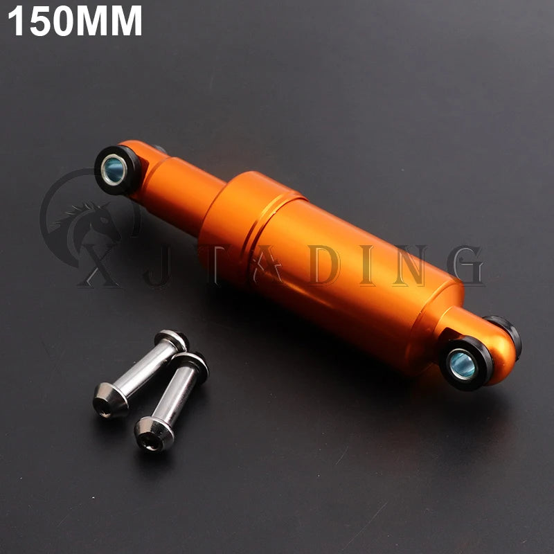110mm 125mm 150mm 750LBS Electric Scooter Aluminum Shock Absorber Suspension Bicycle 24mm Front/Rear Wheels AllInclusive Spring