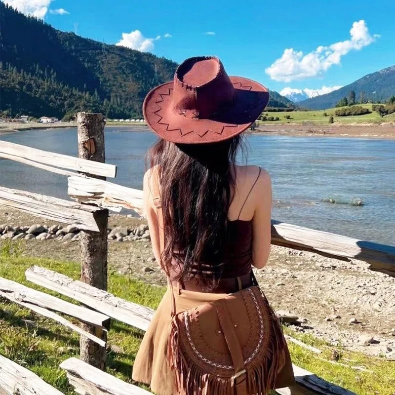 Bride Cowboy Hat Chapeau Cowgirl Hat Cowboy Accessories Cowboy Hat Woman NZM02