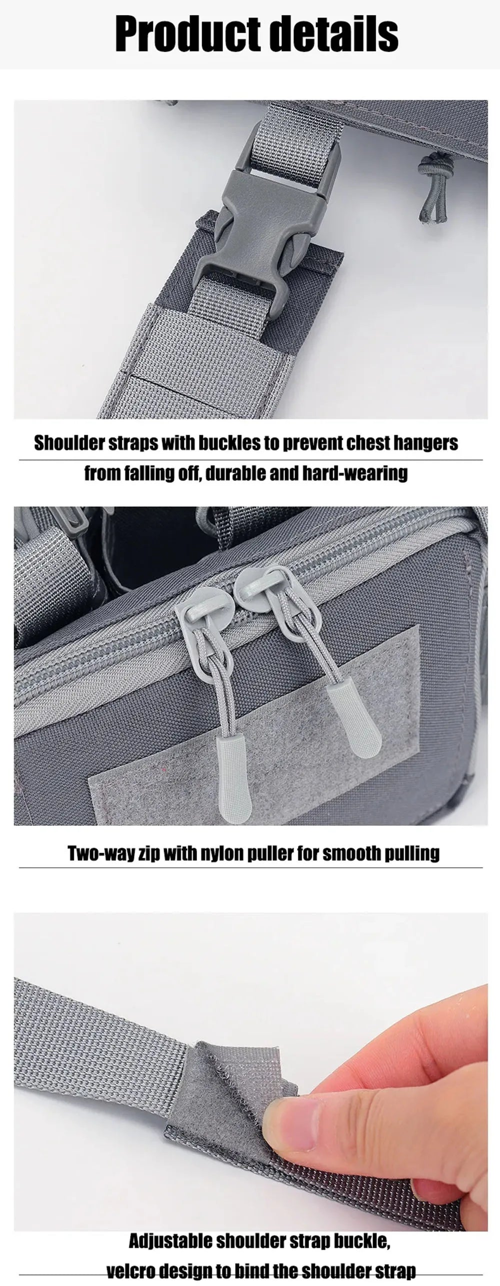 Tactical Chest Vest Rig Bag Field Training Vest Multifunctional Camouflage Strap with Multi-Pocket Outdoor Camping CS Match Pack