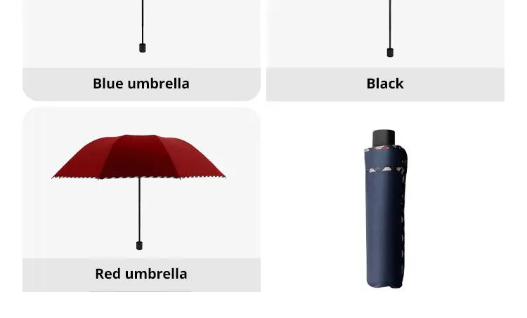 Folding Umbrella Ten Bones Bumper Wind-resistant Rainproof Cloth Sunny Rainy Dualuse Universal Double Business Umbrella