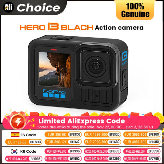 New GoPro HERO13 Black High Definition 5.3K Outdoor Anti Shake Camera Cycling Sports Camera