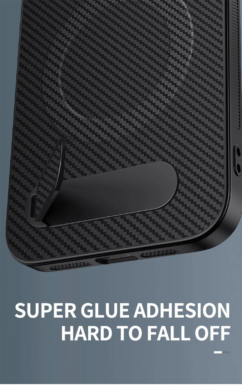 For Tecno Camon 50 40 Pro Plus Case Carbon Fiber Texture Magnetic Bracket PC Cover For Tecno Camon 40C Shockproof Bumper Funda