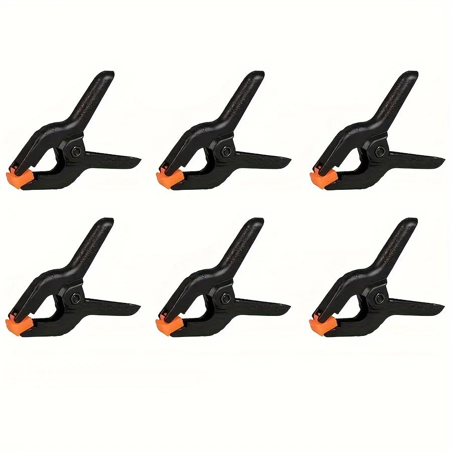 6pcs 3inch Spring Clamps Heavy Duty Plastic For Background Muslin Canvas Paper Chromakey Screen Clip Photo Studio Carpenter Tool