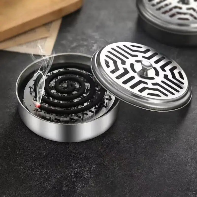 1~10PCS New Mosquito Coil Holder Mosquito Coil Box With Cover Mosquito Coil Tray Nail Tooth Mosquito Coil Holder Household Ash