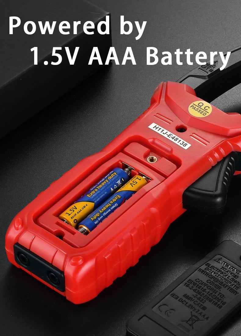 HABOTEST Digital Clamp Meter HT206A HT206B HT206D 600A AC DC Current Two-color Backlight NCV Voltmeter Ammeter With Leather Case