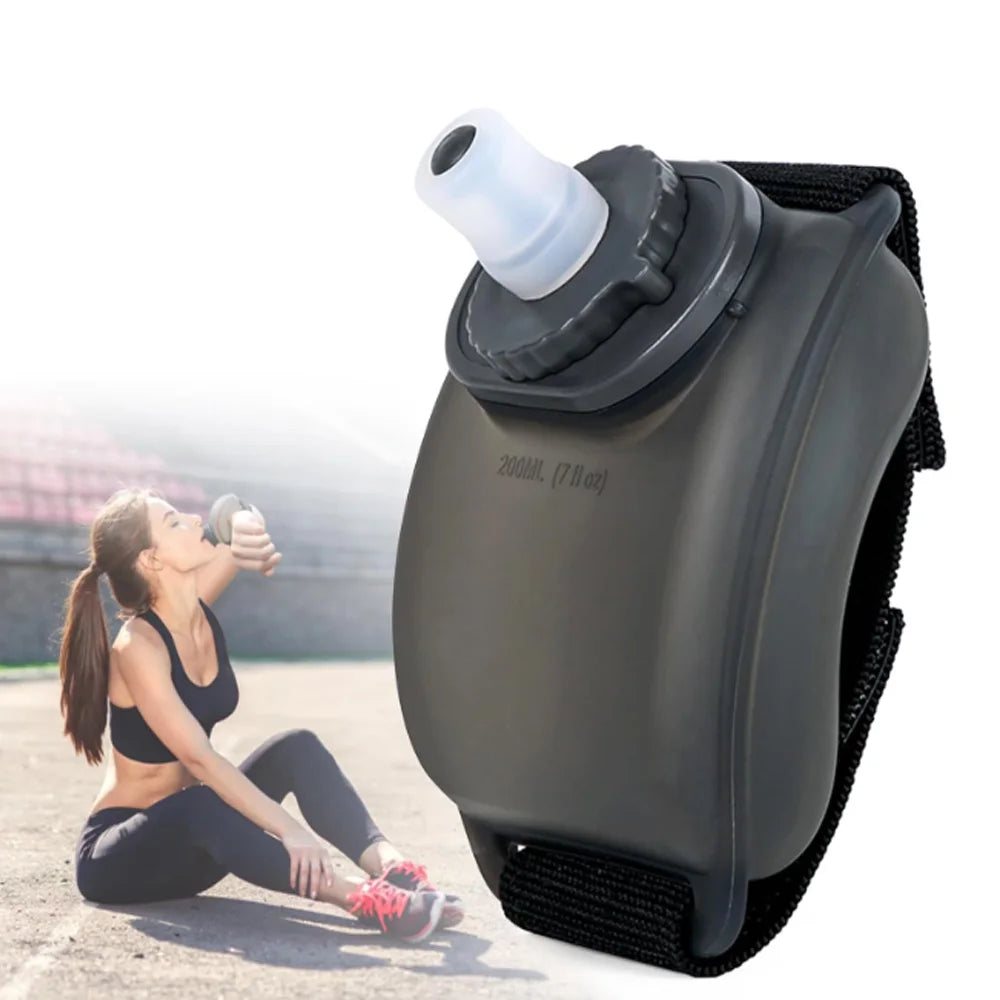 1Pcs Sports Arm Water Bottle, Silicone Wrist Mounted Water Cup for Running Cycling Hiking, Hands-Free Hydration for Outdoor Work