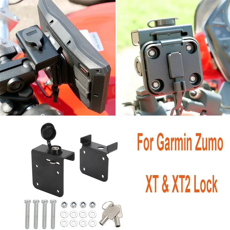 For Garmin Zumo XT or XT2 mount GPS Lock Kit Locking Mounting bracket Aluminum