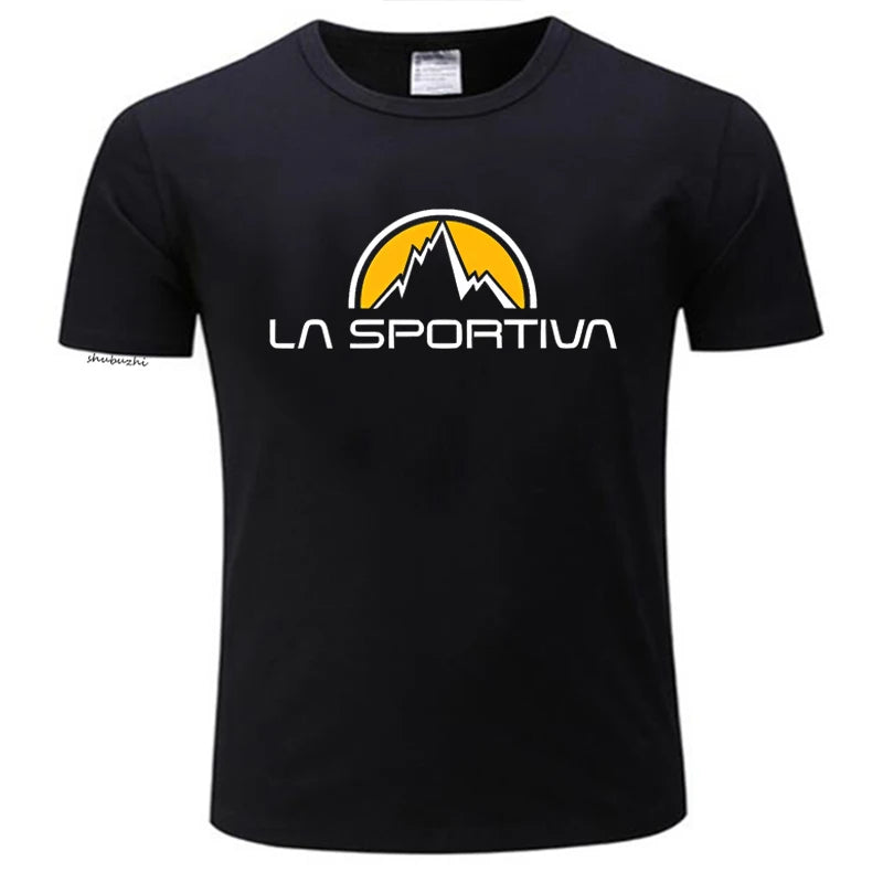 Summer Fashion La Sportiva Tshirts New Summer Short Sleeve Cotton Funny Casual T-Shirt for Men Tee Homme Top Camiseta T Shirt