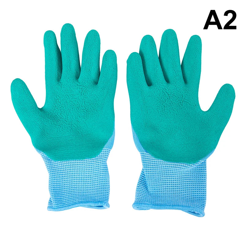 1Pair Breathable Children Gardening Gloves Durable Waterproof Gloves Anti Bite Cut Collect Seashells Protector Handwork Gloves
