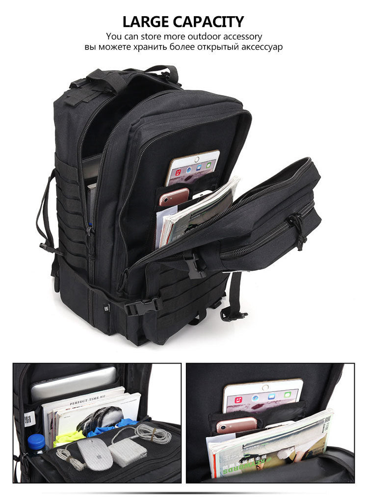 50L Man Tactical Backpacks Outdoor Traveling Bags Outdoor 3P School Pack EDC Molle Pack For Trekking Hunting Bag
