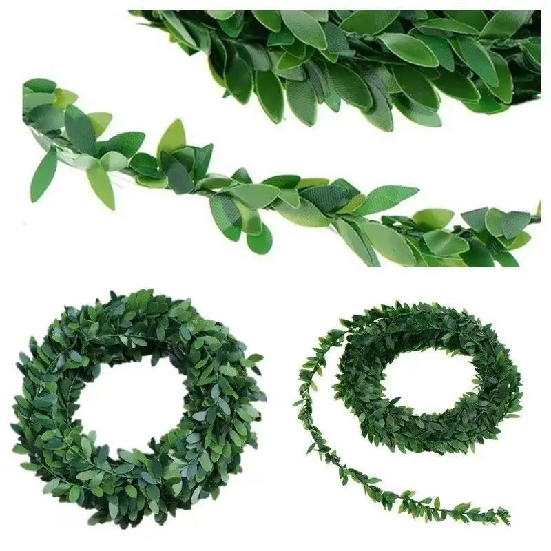 Artificial Ivy Fake Leaf Wreath 7.5Meter Plant Vines Home Wedding Christmas Outdoor UV protection Garden Festival DIY Decoration