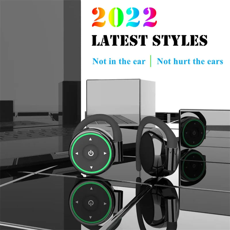 TWS Over-Ear Wireless Headphone Bluetooth-Compatible V5.0 Lossless Sound Ear Hook Earphone Game/Music Dual Mode Open-Ear Headset