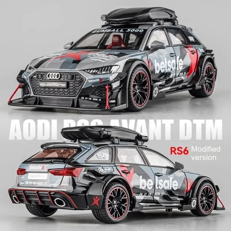 1:24 RS6 Racing Die-Cast Alloy Model Car - Stylish Collector's Item, Perfect Gift for Boyfriend, Display-worthy Collectible