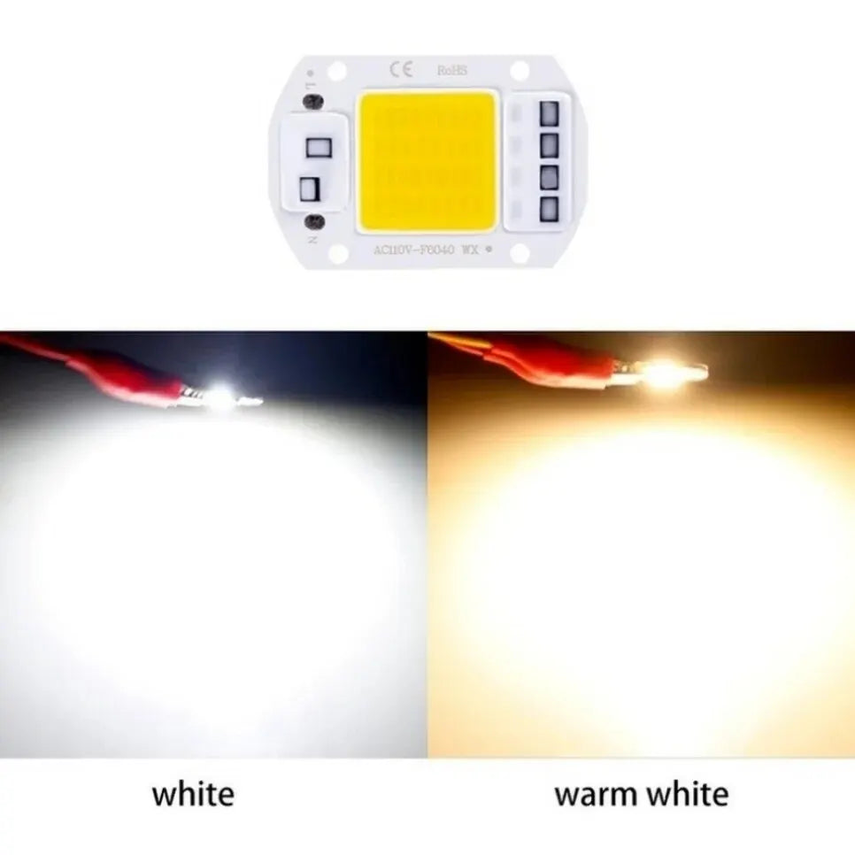 F6040 20W/30W/50W AC 220V COB Module LED Chip Diodes Lamp Bulb for Outdoor Focus Spotlight Garden Integrated Light Beads