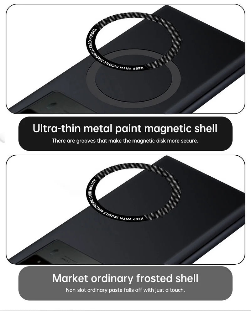 Ultra-thin Frameless Phone Case For Tecno Phantom V Fold2 Tecno V Fold Luxury Magsafe Magnetic Hard Cover