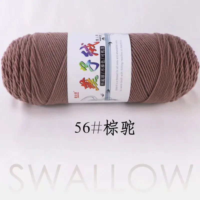 1Pc 200g Milk Cotton yarn for hand knitting Acrylic Crocheting Thread Yarn Crochet Doll sweater bag blanket slipper