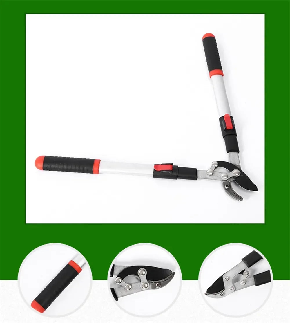 Garden Branch Scissors Stretchable SK5 Steel Long Pruner Gardening Fruit Tree Pruning Shears Garden Tool Professional Hand Tools