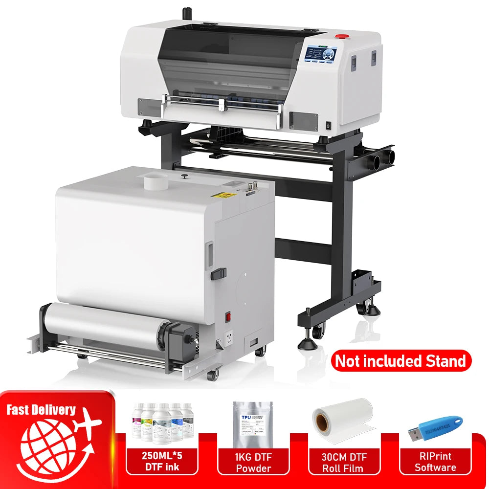 13" DTF Printer A3 Directly To Film XP600 impresora dtf A3 with DTF Powder Shaking Machine for clothes jeans A3 t shir printing