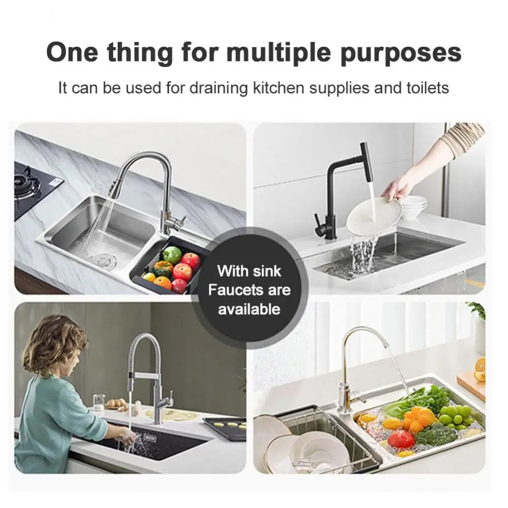 Kitchen Faucet Mat Silicone Absorbent Mat Sink Sponge Drain Rack Foldable Water Splash Catcher Mat Bathroom Countertop Protector