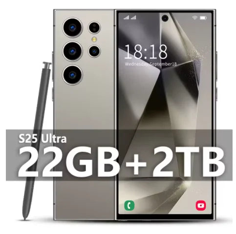 HOT 2025 new S25 Ultra original intelligent 5G dual card dual standby Android 14 system global version phones 8000mAh battery