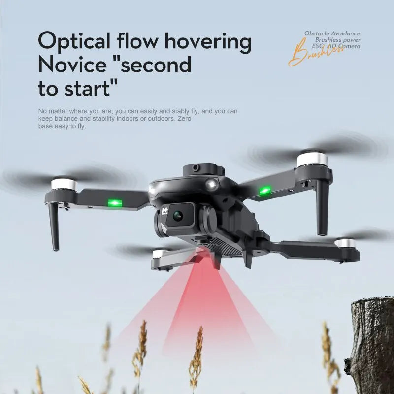 New LS KS11 Mini Drone 4K Professional Dual Camera Obstacle Avoidance Optical Flow Positioning Brushless RC Dron Quadcopter