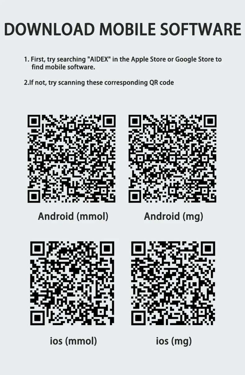 Aidex Dynamic Blood Glucose Monitoring CGMS 24h Realtime Monitor Scan Free Multilingual System Remote Monitoring Freestyle Libre