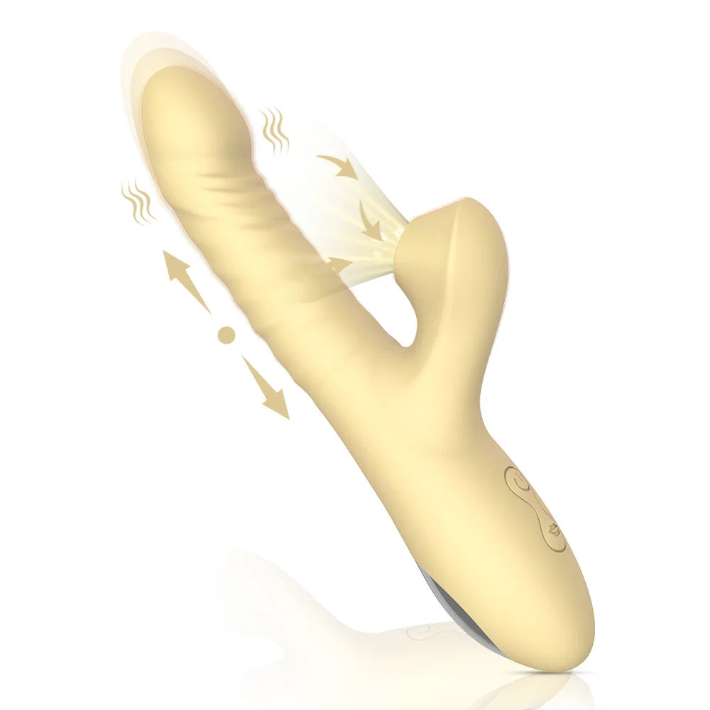 Adult adult sex products, female G-spot telescopic sucking vibrator, masturbating massage, AV vibrator