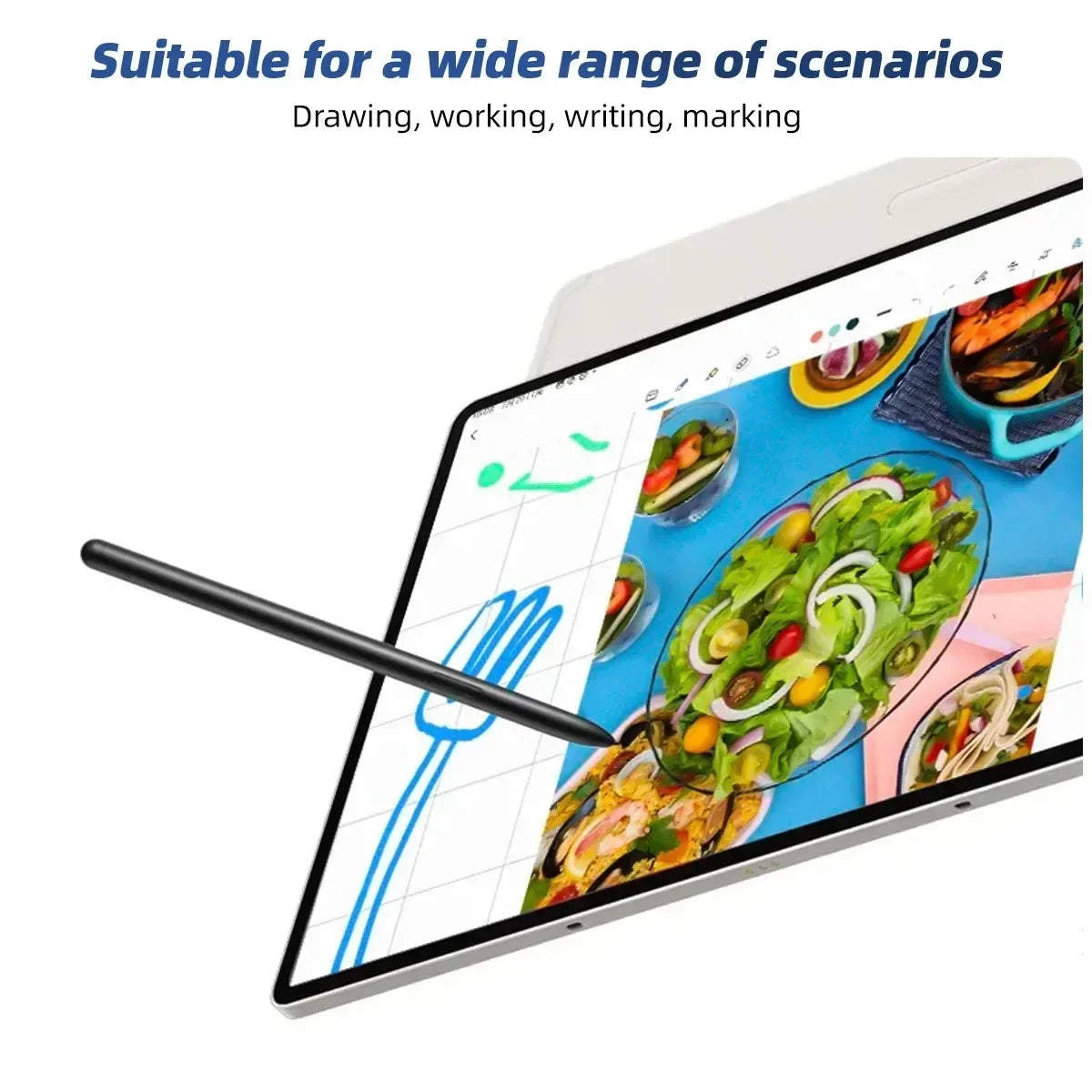Tablet Stylus Pencil For Samsung Tab S9 FE S9+ S9 Ultra Pen Replacement Pen Stylus Screen Tablet Sensitive Pen No Bluetooth