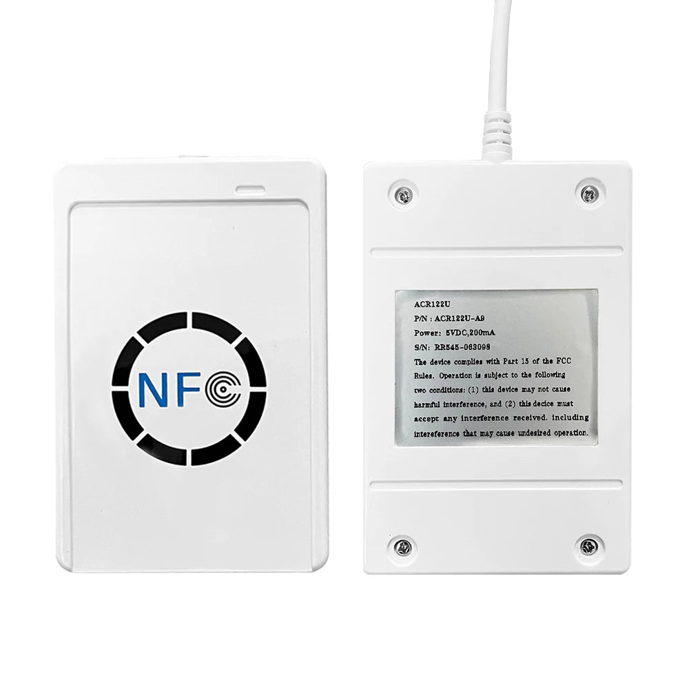 RFID Smart Card Reader Contactless Writer Copier Duplicator Writable Clone NFC ACR122U USB S50 13.56mhz M1 Card Reader