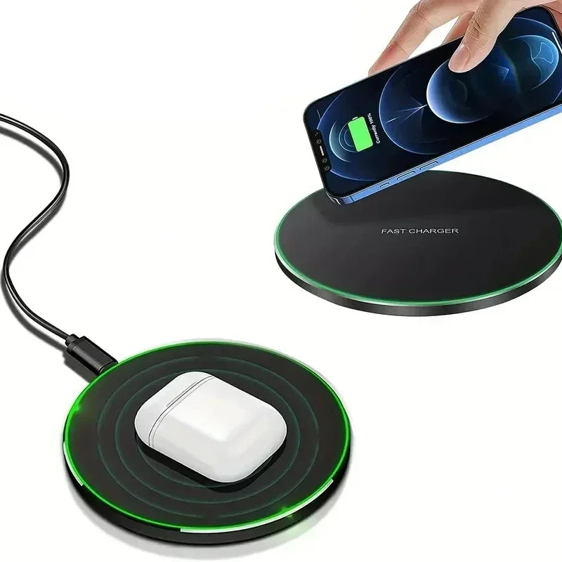 30W Wireless Charger Pad Stand Mobile Phone Chargers Fast Charging Dock Station For iPhone 15 14 13 12 11 Pro Max Samsung Xiaomi