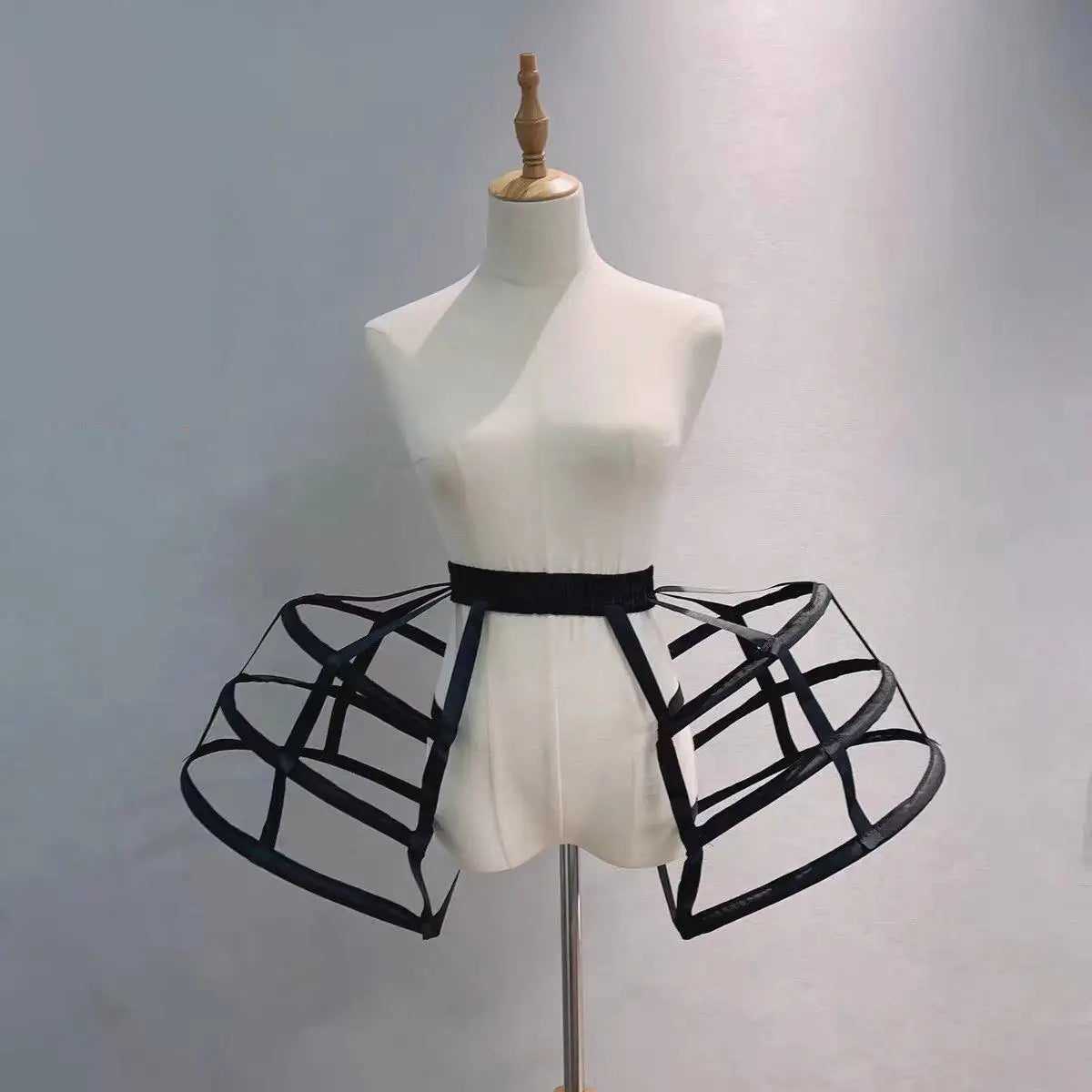Women's Baroque Pannier Petticoat Victorian Bustle Cage Hoop Skirt Underskirt Crinoline Cosplay Vintage